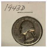 1943 D silver quarter