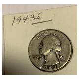 1943 S silver quarter