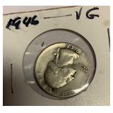 1946 silver quarter