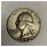 1952 D Silver Quarter