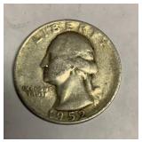 1952 S silver quarter