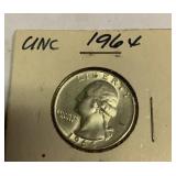 1964 silver quarter