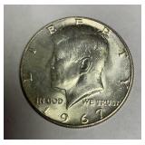 1967 Kennedy silver half dollar