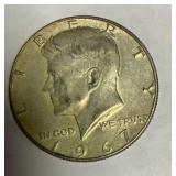 1967 Kennedy silver half dollar