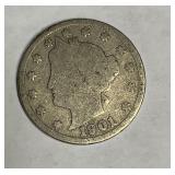 1901 nickel