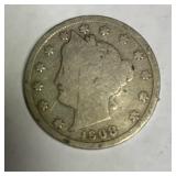 1908 nickel