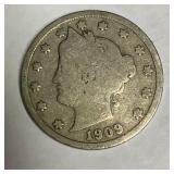 1909 nickel
