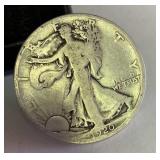 1920 D walking liberty silver half dollar