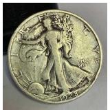 1928 S walking liberty silver half dollar