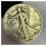 1934 S walking liberty silver half dollar