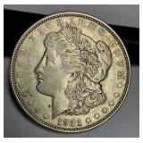 1921 D Morgan silver dollar