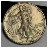 1941 D walking liberty silver half dollar