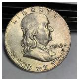 1963 Franklin silver half dollar