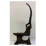 Antique rivet press with built in anvil