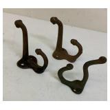 Antique iron hooks