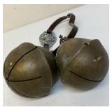 Antique brass sleighbells