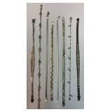 8 Sterling silver bracelets