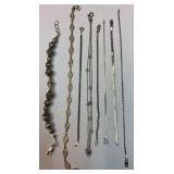 8 Sterling silver bracelets