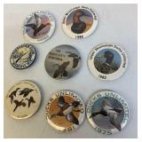 Vintage ducks Unlimited and sportsman buttons