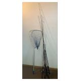 Fishing rods reels and net