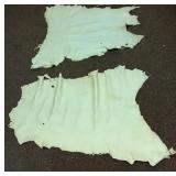 Tanned leather deer hides