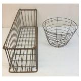 Vintage wire baskets