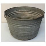 Vintage metal washtub