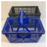 Shopping basket and plastic crate