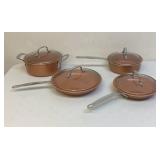 Cookware set with lids