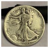 1918 walking liberty silver half dollar