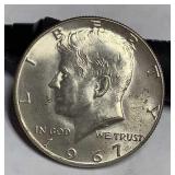 1967 Kennedy silver half dollar