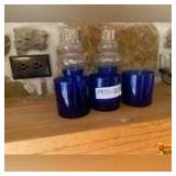 Cobalt Blue Candle Holders