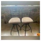 (2) Padded Bar Stools
