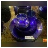 Cobalt Blue Glass Dinnerware