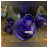 Cobalt Blue Glass Dinnerware