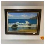 Ocean Waves Framed Print
