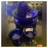 Cobalt Blue Glass Dinnerware