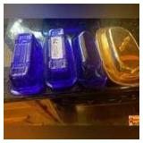 Cobalt Blue & Gold Butter Dishes