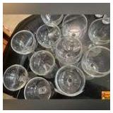 Assortment Of Clear Wine & Cocktail Glasses