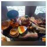 Fall Flavored Cookie Jar, Bowls, Serving Tray & Décor