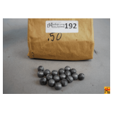 .50 Caliber Lead Round Balls with Bag