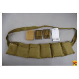 Cal .30 Ammunition Lot with Belt in 8 Round Clips