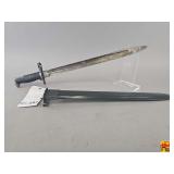 U.S. M1 Bayonet with Sheath, Marked WT UOS 1942