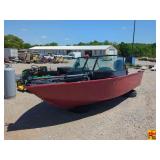2016 Lowe Boat, has hull damage & no key; VIN LWC014471516 (094138)