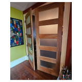 Pair Of French Doors With Handles, 8' x 3' each