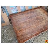 Wood Dining Table (6' x 4') With (6) Chairs; built by PA Amish with barn wood