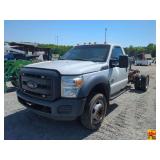 2015 Ford F-550 Cab, 6.7L power stroke turbo diesel; equipped with Venturo crane; 158,705 Miles; VIN 1FDUF5GT9FEA41408 (021772)