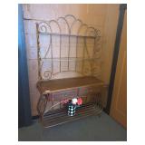 Metal & Wood Baker's Rack