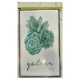 Succulent Garden Metal Wall Art, 17"x29"
