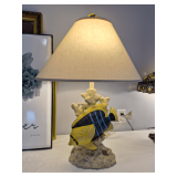 Large Decorative Seascape Table Lamp